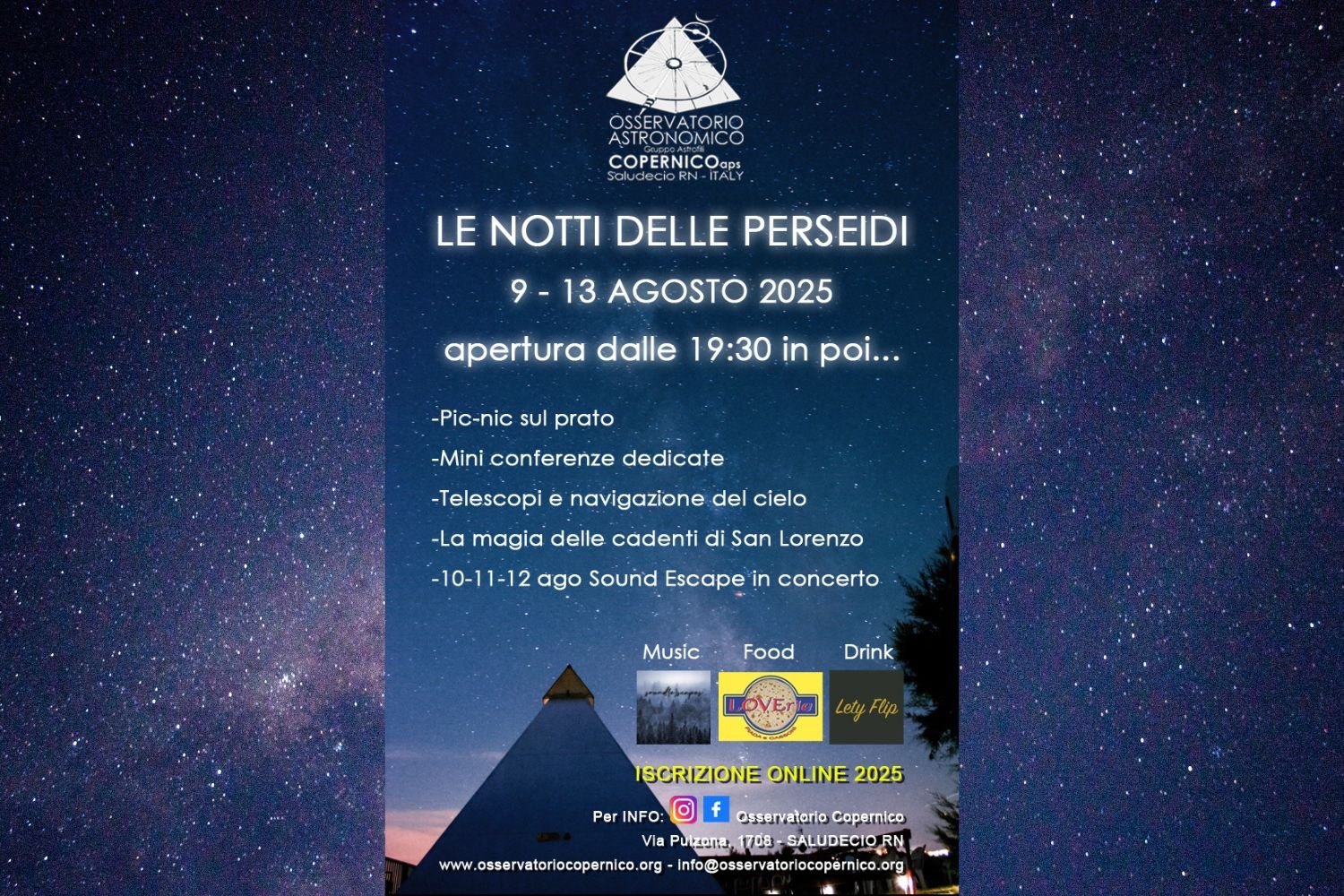 Le Notti delle Perseidi 2025 – Saludecio